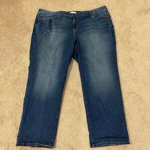 Lane Bryant Signature Fit Mid Rise Straight Jeans
